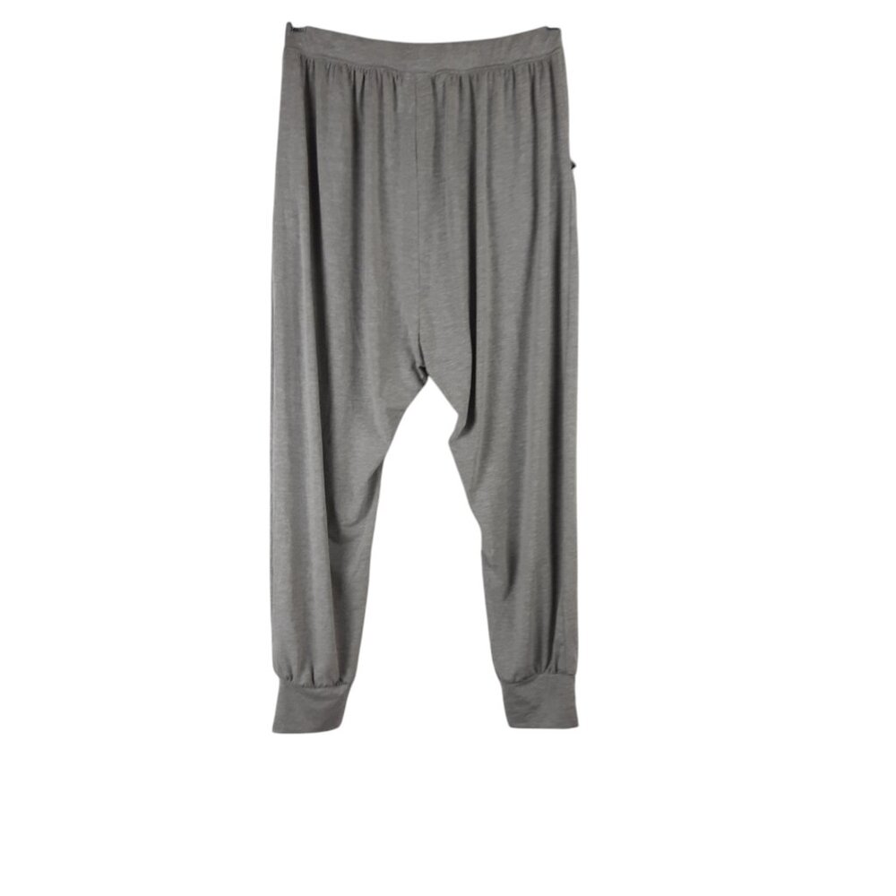 Spiritual Gangster Gray Jersey Harem Yoga Relaxed Pants Size Large - Picture 5 of 8